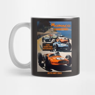 1965 Monaco Grand Prix Racing Poster Mug